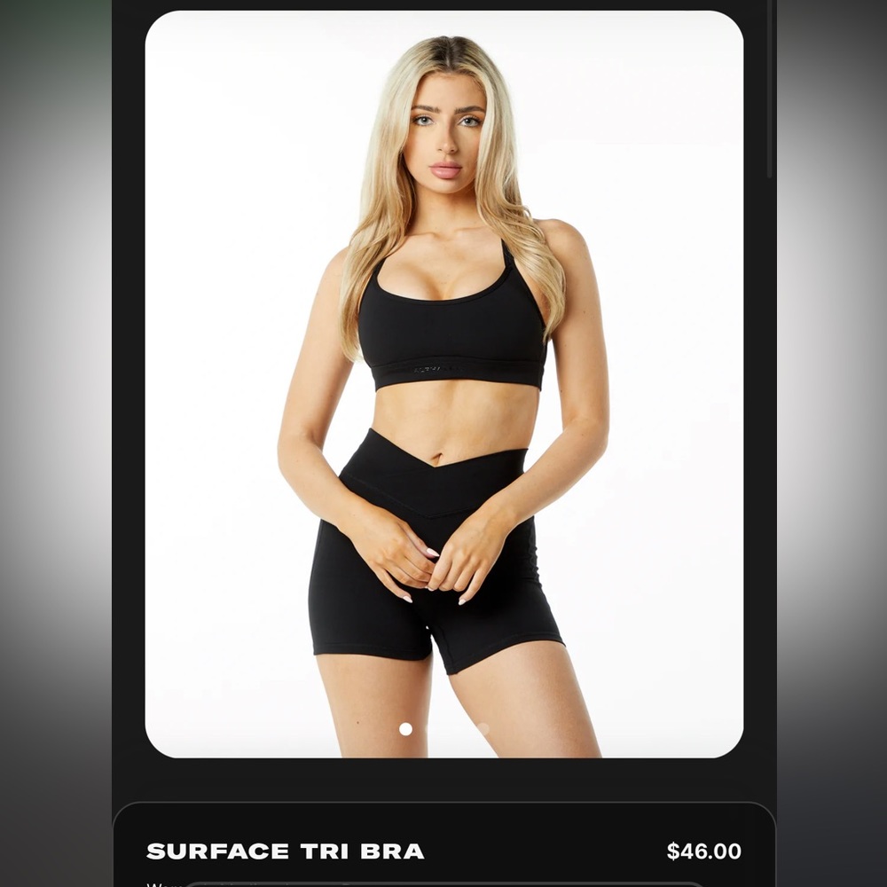 Alphalete Surface Tri Bra NWT
